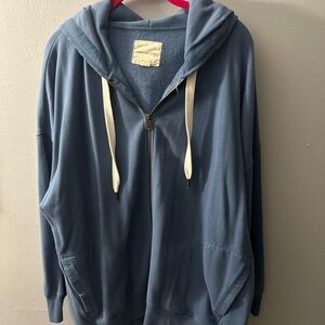 Women’s oversized Blue Hoodie Sweater